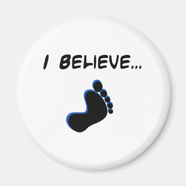 Íman Acredito em Pé Grande (Frente)