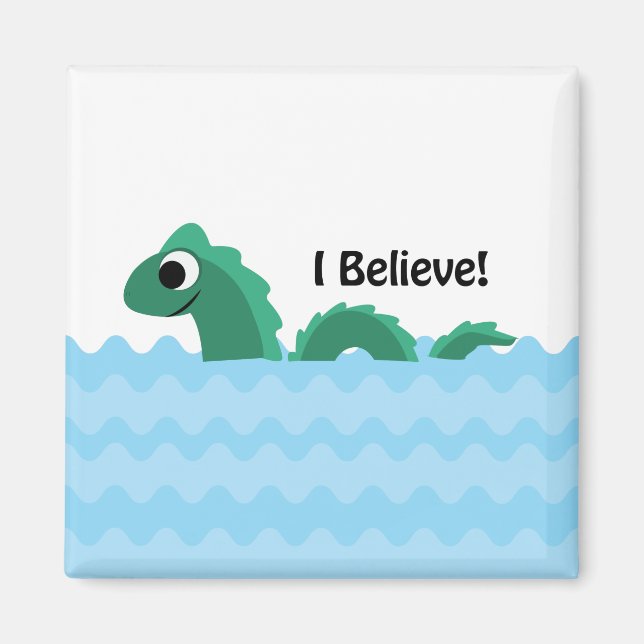 Íman Acredito que Champ o Monstro do Lago Champlain (Frente)