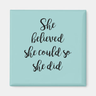 Íman Acreditou que poderia assim que fez o ímã