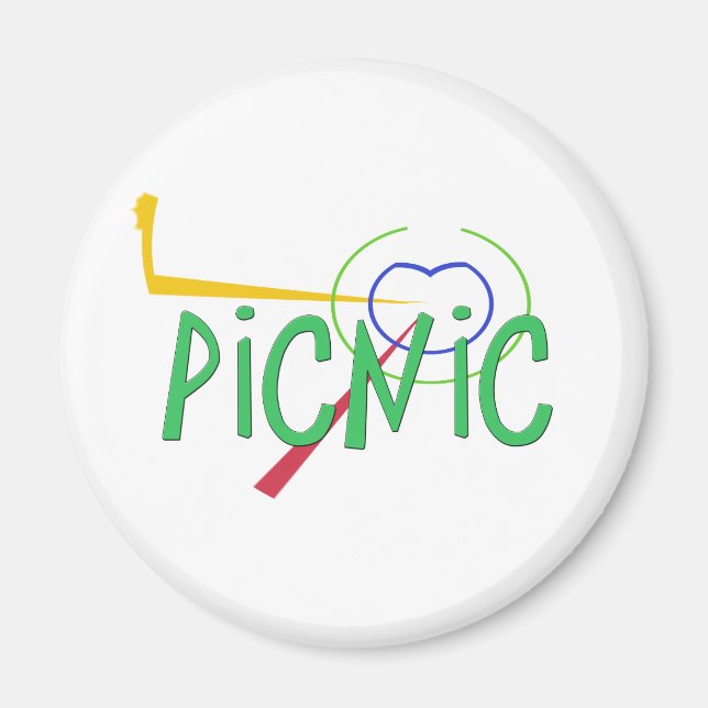 Íman Acrônimo engraçado - PICNIC (Frente)