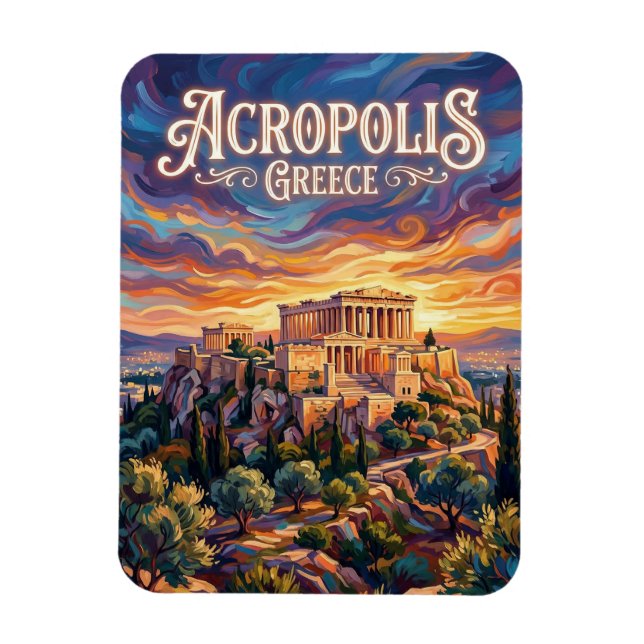Íman Acrópole Grécia (Vertical)