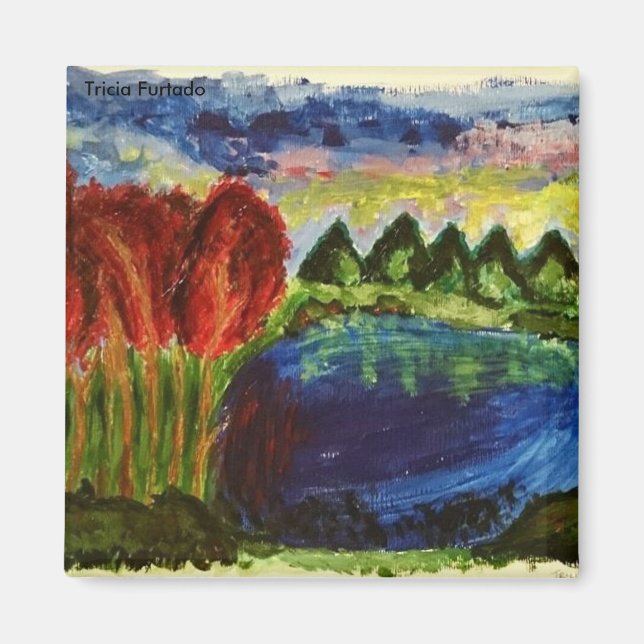 Íman Acrylic landscape magnet (Frente)