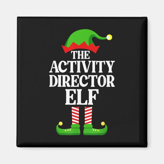 Íman Activity Director Elf Family Matching Group Funny  (Frente)