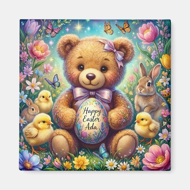 Íman ADA ~ Easter Teddy ~  Magnet (Frente)