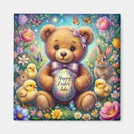 Íman ADA ~ Happy Easter ~ Teddy Chicks Bunnies ~ 