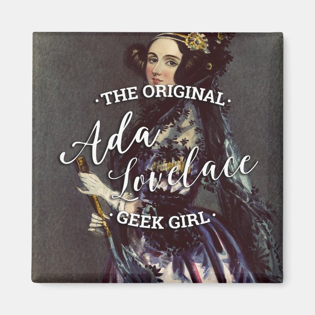 Íman Ada Lovelace - A Geek Original (Frente)