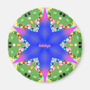 Íman ADALYN ~ Estrela Pessoal de Páscoa Fractal ~ Ímã