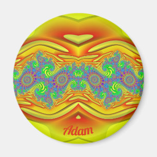 Íman ADAM ~ Amarelo, Laranja e Azul ~ Design impression
