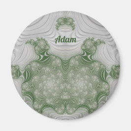 Íman ADAM ~ Branco e Verde ~ Design Magnet impressionan
