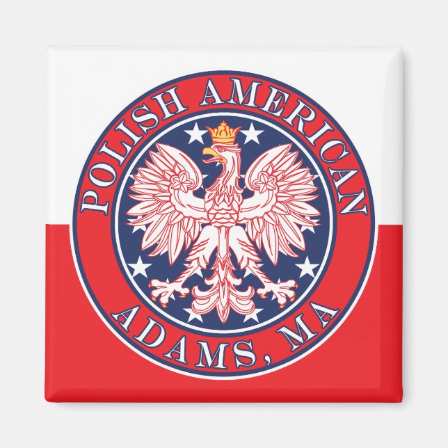 Íman Adams Massachusetts Polonês (Frente)