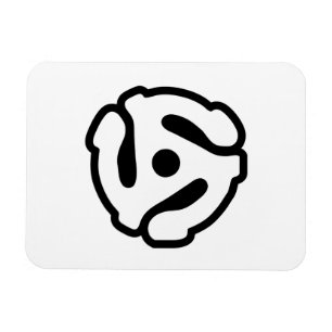 Íman Adaptador de vinilo de 7 polegadas e 45 rpm, inser