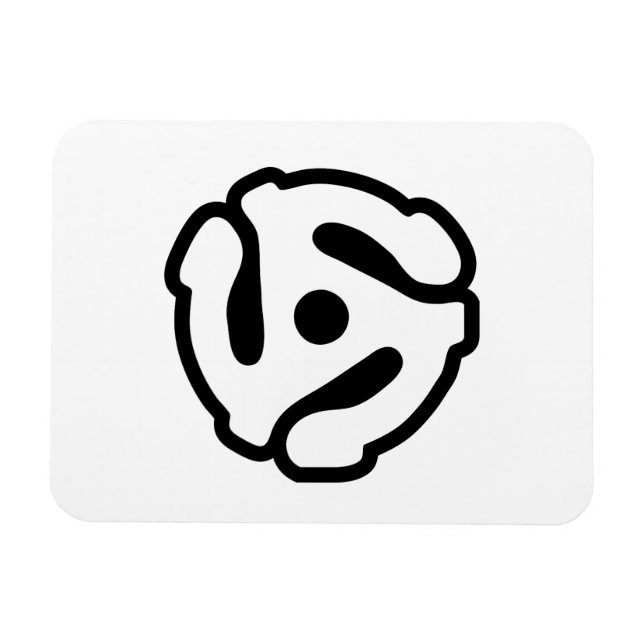 Íman Adaptador de vinilo de 7 polegadas e 45 rpm insere (Horizontal)