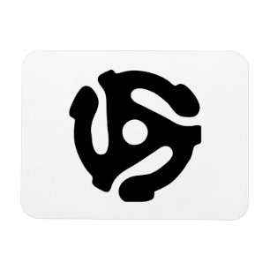 Íman Adaptador de vinilo de 7 polegadas e 45 rpm insere