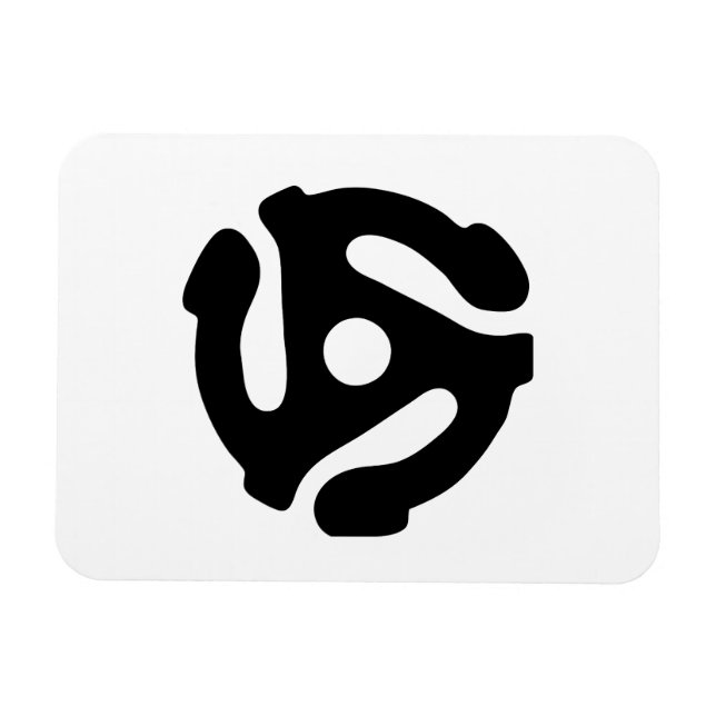 Íman Adaptador de vinilo de 7 polegadas e 45 rpm insere (Horizontal)