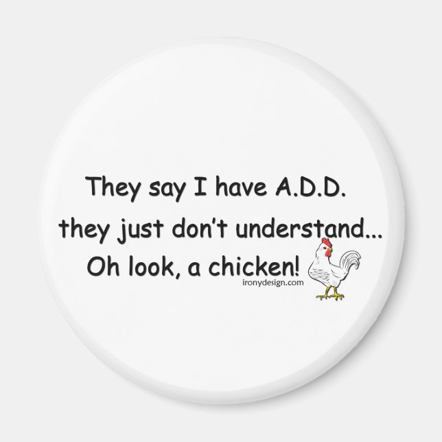 Íman ADD Chicken Humor (Frente)