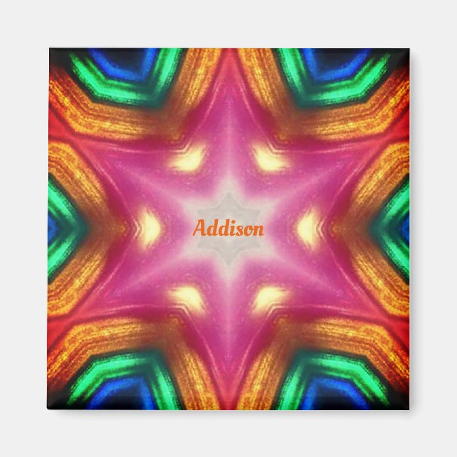 Íman ADDISON ~ Padrão de Abstrato para jogos ~ (Frente)