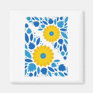Íman Adesivo Azul e Amarelo da Ucrânia