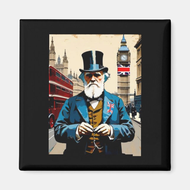 Íman Adesivo Charles Darwin 2 (Frente)