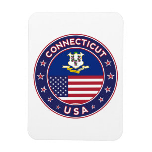 Íman Adesivo de Connecticut, Estados Unidos