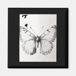 Íman Adesivo de desenho realista de borboleta-monarca a