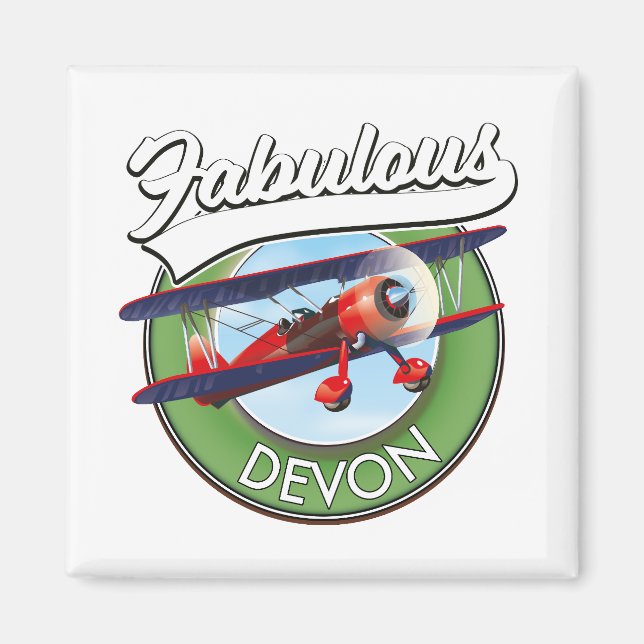 Íman Adesivo de viagem Devon fabuloso. (Frente)