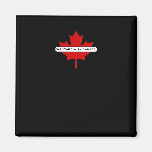 Íman Adesivo Nós Apoiamos o Canadá (Frente)