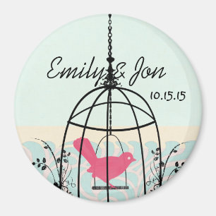 Íman Adesivos para casamentos de gaiolas de aves ou Per