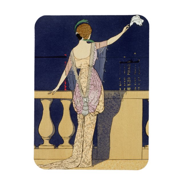 Íman Adeus à noite, design para um vestido noturno (Vertical)