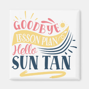Íman Adeus Plano de Lição Olá Sun Tan