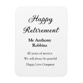 Íman Adição de aposentadoria feliz anos de serviço apos