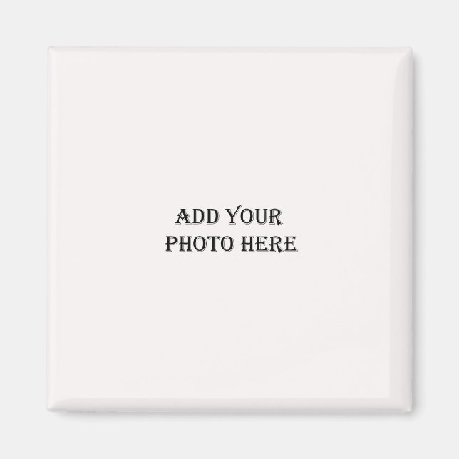 Íman adicionar a sua própria imagem imã personalizável (Frente)