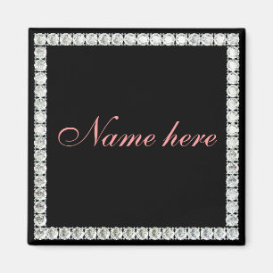 Íman Adicionar diamante personalizável por nome