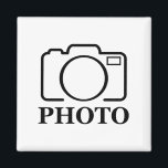 Íman Adicionar Elegante Moderno de Casamento de Fotos P<br><div class="desc">Você pode personalizá-lo com sua foto,  logotipo ou texto. Você pode colocá-los como quiser na página de personalização. Moderno,  único,  simples ou pessoal,  é sua escolha.</div>