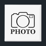 Íman Adicionar Elegante Moderno de Casamento de Fotos P<br><div class="desc">Você pode personalizá-lo com sua foto,  logotipo ou texto. Você pode colocá-los como quiser na página de personalização. Moderno,  único,  simples ou pessoal,  é sua escolha.</div>