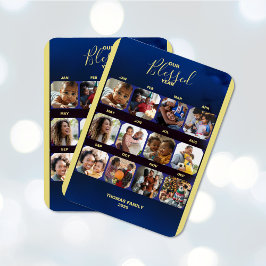 Íman Adicionar Fotografias Abençoadas Ano Azul Magnet F