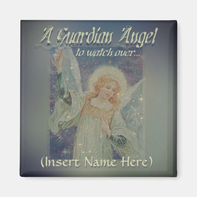 Íman Adicionar Nome Anjo Guardião (Frente)