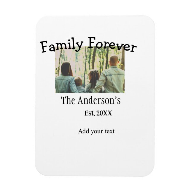 Íman Adicionar nome de família foto ano rusticidade fer (Vertical)