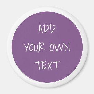 Íman Adicionar seu próprio ímã roxo de texto