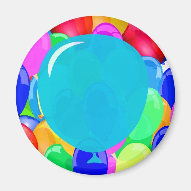 Íman Adicionar seu texto ao balão (Frente)