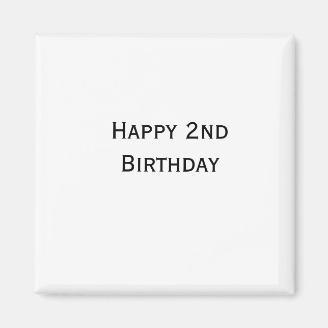 Íman adicionar seu texto personalizado feliz aniversári (Frente)