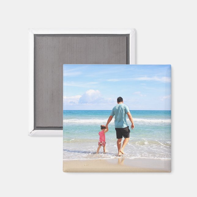 Íman Adicionar sua própria foto e/ou texto (Front/Back)