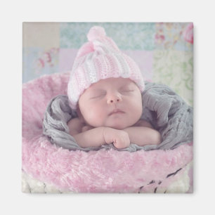 Íman Adicione a foto do seu bebê a este ímã