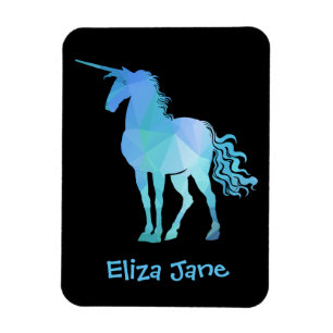 Íman Adicione o nome do seu filho ao Unicorn Magnet