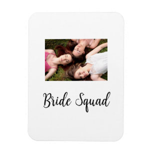 Íman Adicione o seu nome de foto: bridesmaid squad brid