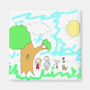 Íman Adicione o Trabalho de arte do seu filho a isto
