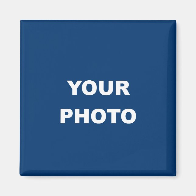 Íman Adicione seu logotipo de foto de imagem (Frente)