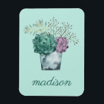 Íman Adicione seu nome | Coleção de Felicidade Vegetal<br><div class="desc">Desfrute deste novo e criativo padrão de sucesso em um produto ou peça para valer para aprimorar e agregar ao mundo ao seu redor. Artista: Grace Popp</div>