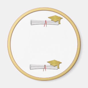 Íman Adicione seu próprio ímã Dourado da graduação