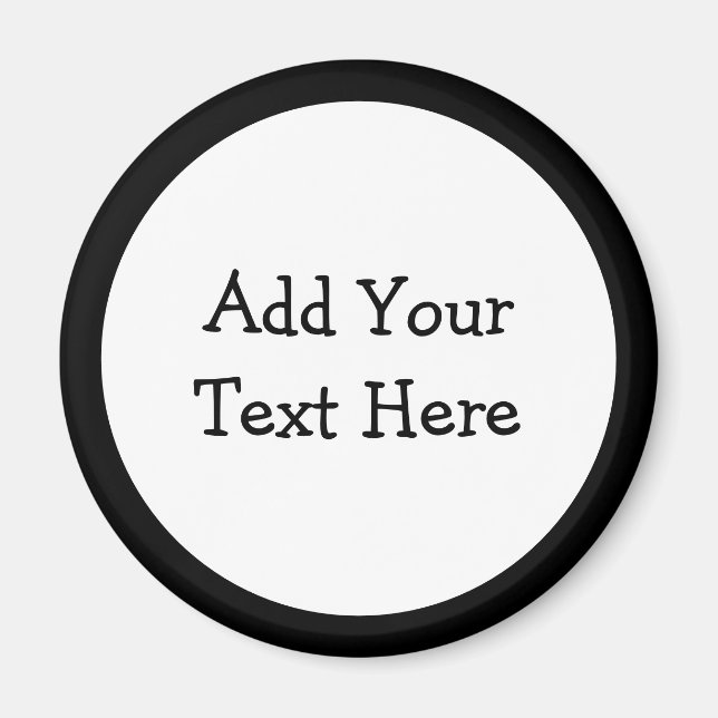 Íman Adicione Seu Próprio Texto Personalizado a Isto (Frente)