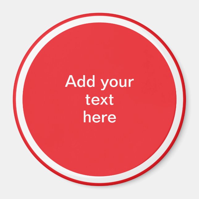 Íman Adicione Seu Texto Aqui - MODELO (Frente)